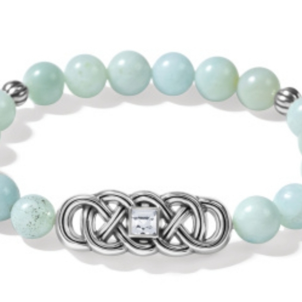 Interlok Lustre Amazonite Stretch Bracelet Nwot - image 2